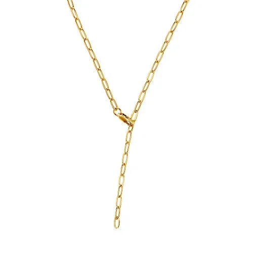 Heideman Halskette Damen Corvin goldfarbend - Elegante Kette für Frauen aus hochwertigem Edelstahl, mit allergikerfreundlicher PVD-Beschichtung in Gelbgold. Modernes, puristisches Design für jeden Anlass.