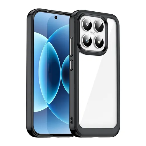 Handy Hülle Stoßfest für Xiaomi 17 TPU Acryl Hybrid Schutz Cover Case Schwarz