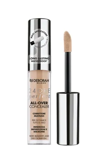 Deborah Milano – Perfekt All-Over Concealer, 03 Sand, Long-Lasting und wasserdicht, hohe Deckkraft, minimiert Unebenheiten, Augen und Gesichtsschmerzen