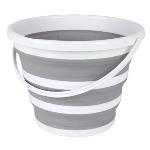 BURI Faltbarer Eimer 10L Campingeimer Klappeimer Falteimer Reiseeimer Flexibel Platzsparend Outdoor Haushalt