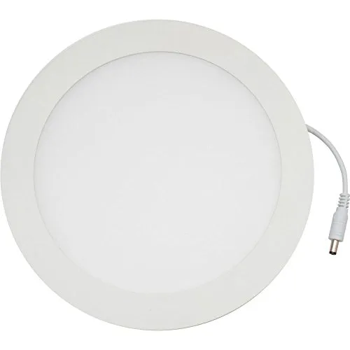 LED Deckeneinbauleuchte - 18W - neutralweiss (~4500K); Runde Einbauleuchte flach, weiss