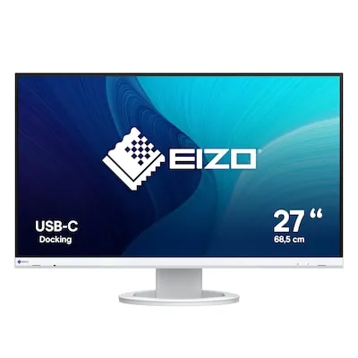 FlexScan EV2720S-WT, WQHD 27 Zoll LED-Monitor mit USB-C - Monitore: 68,5 cm (27 Zoll) WQHD-Auflösung, IPS-Technologie für brillante Farben und USB-C-Anschluss für einfache Konnektivität.
