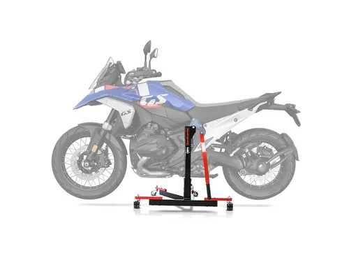ConStands Motorradheber CS Power Evo-Zentralständer für BMW R 1300 GS 23-26 Rot - Stabiler Motorradheber mit 300 kg Tragkraft für Wartung und Pflege. Mit leichtgängigen Doppelrollen ideal für Garage und Rennstrecke. Höhenverstellbar und einfach zu transportieren, perfekt für alle Motorradarbeiten.