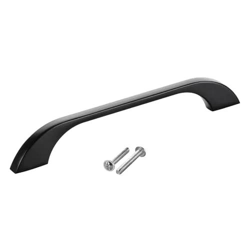 SOTECH Möbelgriff BLACKLINE XIII BA 128 mm schwarz matt (Länge 167 mm, Breite 10 mm, Höhe 25 mm) Aluminium Schubkastengriff Vitrinengriff