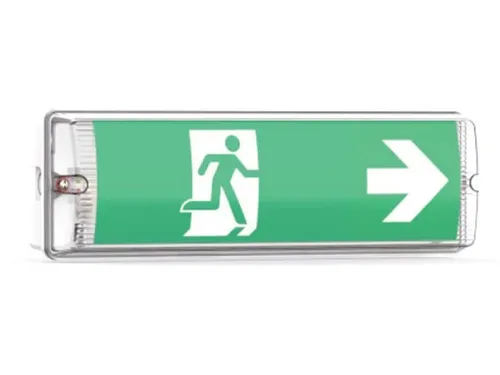 ENOVALITE LED-Fluchtwegleuchte 200100 - LED-Leuchte für Fluchtwege mit integrierter Notstromeinheit und TEST-Funktion, sorgt für Sicherheit in Notfällen