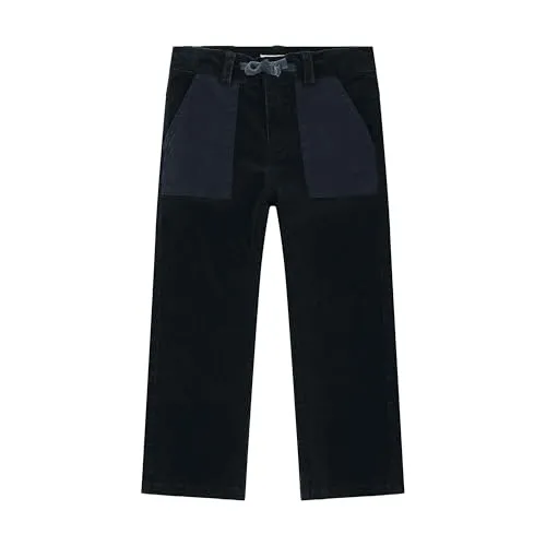 Steiff Cordhose EU Größe 92 steiff Navy, Kinderhose aus Cord für jeden Anlass, lockere Bequeme Passform, waschmaschinenfest