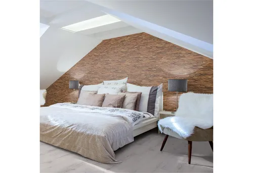 INDO 3D Wandpaneel Diamond Natur - Schallreduzierende Wandverkleidung - Sonstige Wanddekoration, 3D-Effekt mit schallisolierenden Eigenschaften, ideal für stilvolle und ruhige Innenräume.