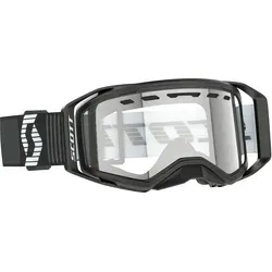 Scott Prospect 2.0 Enduro - Schwarz/Weiß Klar - Sportbrille mit Quick Lens Release System für schnellen Scheibenwechsel und 100% UV-Schutz, ideal für moderne Enduro-Fahrer.