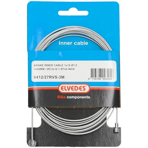 Elvedes Unbekannt Unisex Erwachsene 19 Strands Bremsinnenzug, Schwarz, Einheitsgröße