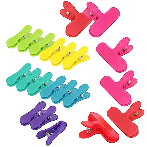 com-four® 21x Verschlussclips für Beutel von COM-FOUR