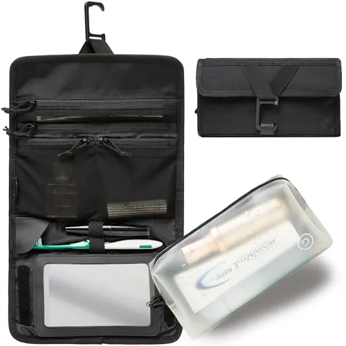 Produktbild TRAVEL DUDE Faltbare Kulturtasche mit Kosmetiktasche