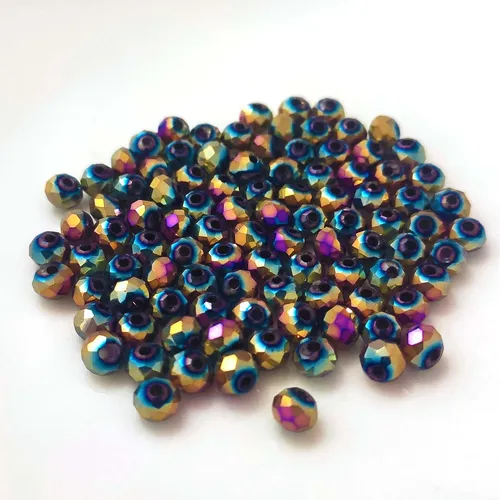 Glasperlen Facettiert zum Basteln Bastelperlen Glasschliff Kristall Perlen Glas
