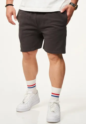 BEHYPE STUDIOS Sweatshorts im lockeren Relaxed-Fit aus 100% Baumwolle für Herren Kurze Hose Sporthose Sommershorts mit elastischem Gummibund