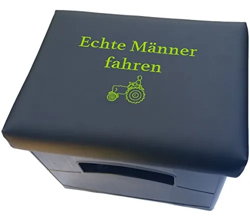 Bierkistensitz Bierkiste Bierkistensitz Bierkastensitz Sitz Bierkasten Aufsatz Hocker Auflage Polster Stehtische (Schwarz-Grün)