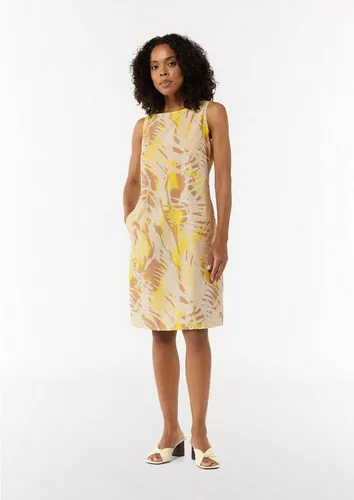 comma Minikleid 12a9, Größe 40 - Freizeitkleider für Damen mit Rundhalsausschnitt, Cut Out und einem stylishen Allover-Print für einen lässigen Look.