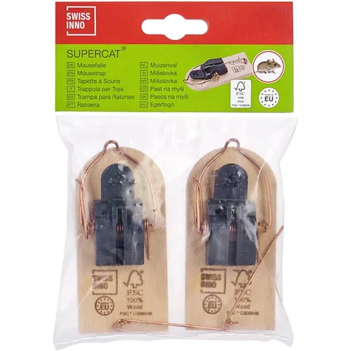 SWISSINNO SuperCat Holzmausefalle 2er-Set auf SB-Karte