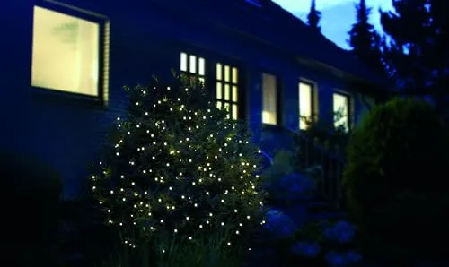 Star-Max LED Lichternetz 3,2x1,5m - 160 warmweiße LEDs - Lichterketten für Außen & Innen: Wetterfest mit IP44-Außenadapter, ideal für große Flächen dank 3,2x1,5m und flexibler 5m Zuleitung.