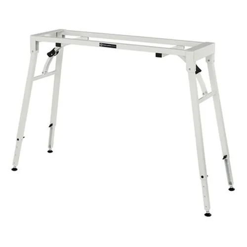 König & Meyer Keyboard Stand 18953, White - Zubehör für Tasteninstrumente, höhenverstellbar von 600 bis 1000 mm und ideal für jede Spielsituation, kompakt und transportfreundlich.