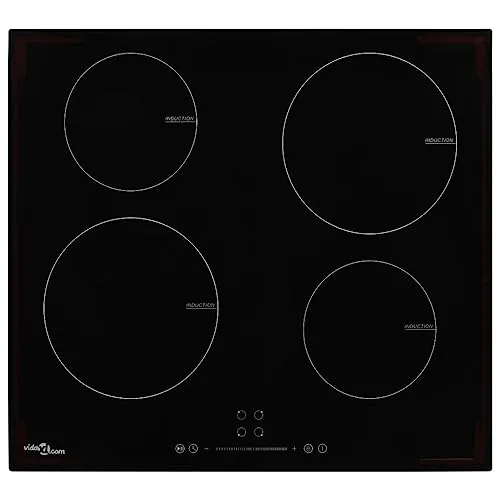 vidaXL Induktionskochfeld mit 4 Brennern - Kochfelder mit 4 Auto-Kochplatten, einfacher Sensor-Touch-Steuerung und hitzebeständigem Glas. Ideal für sicheres und schnelles Kochen in der modernen Küche.