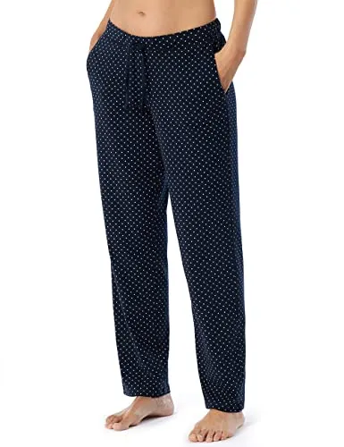 Schiesser Damen Schlafhose Lang Baumwolle Gemustert - Mix + Relax Pyjamaunterteil - Schlafanzughosen für Damen, aus der beliebten SCHIESSER Serie 