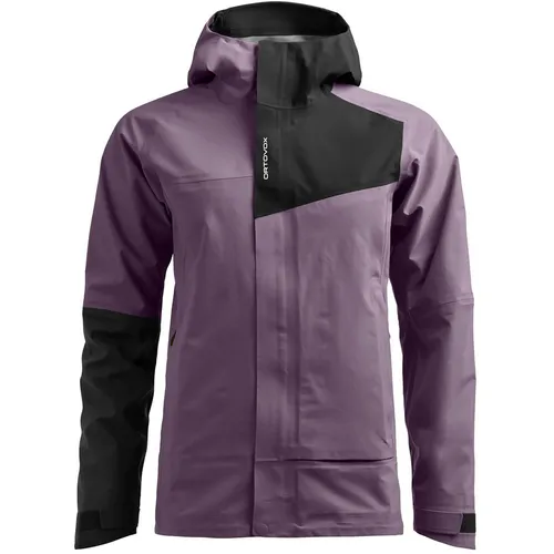 Ortovox Seceda 3L Jacket Women Wild Berry (L) - Funktionsjacke mit optimaler Bewegungsfreiheit, wind- und wasserdicht für alle Wetterbedingungen – ideal für Bergsteiger und Outdoor-Enthusiasten.