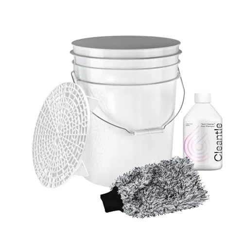 BenBow Autowäsche Set - 20L Eimer mit Schmutzsieb, Waschhandschuh & 1L Autoshampoo - Komplettes Autopflege-Set für die schonende Handwäsche. Enthält einen 20L Eimer mit Schmutzsieb, Waschhandschuh aus Mikrofaser und 1L konzentriertes Autoshampoo. Ideal für professionelle Autowäsche und effektive Reinigung ohne Kratzer.