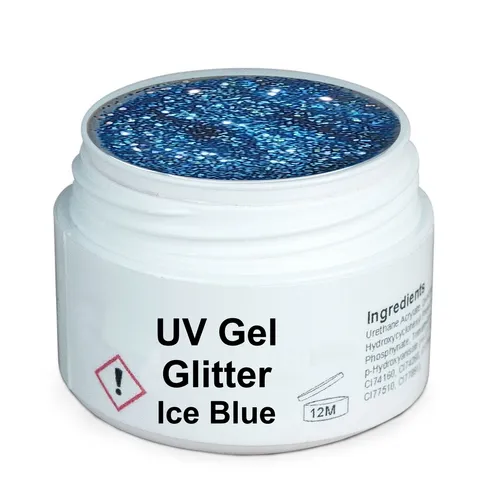 GS-Nails Glitter Ice Blue UV Gel 5ml MADE IN GERMANY E2 von GS Nails