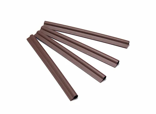 Abschlussleiste Klemmschiene für PE-Sichtschutzstreifen HaGa® hellbraun 24 St.
