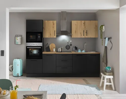 BASIC by Balculina Küchenzeile Turin, Breite 270 cm, wahlweise mit E-Geräten