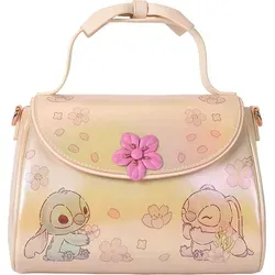 Loungefly Disney Stitch Crossbody Bag mit süßem Bogen-Handle - Rucksäcke mit Disney-Stitch-Design und charmantem Bogen-Handle, perfekt für Fans und stilbewusste Träger.