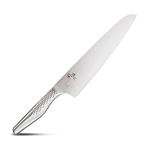 KAI Seki Magoroku Shoso Kochmesser 24 cm - Hochwertiges Kochmesser aus 5CR15MoV Edelstahl mit konvexem Anschliff und ergonomischem 18-8 Edelstahlgriff. Perfekt für präzise Schneidarbeiten in Ihrer Küche.