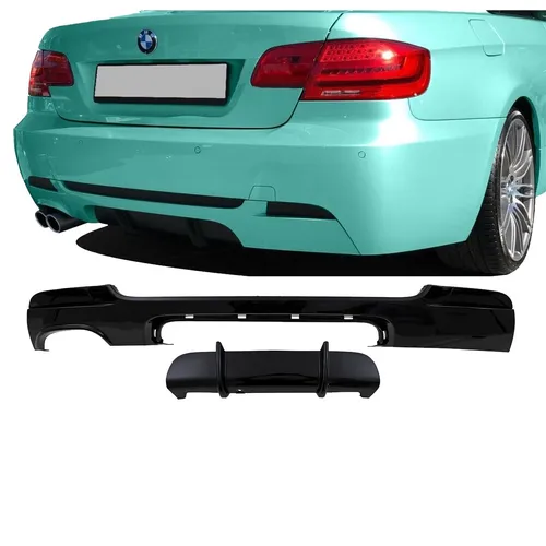 Produktbild Heck Diffusor Sport-Performance Schwarz Glanz passt für 3er BMW E92 E93 M-Paket