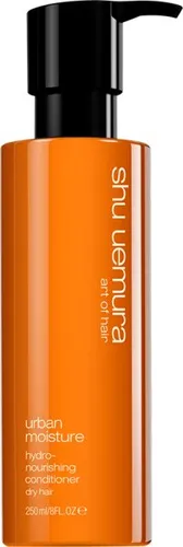 Shu Uemura Urban Moisture Hydro-Nourishing Conditioner 250 ml - Spülung für geschmeidiges und glänzendes Haar, angereichert mit Moringa- und Rotalgenextrakten. Schützt trockenes Haar vor urbanen Einflüssen und spendet langanhaltende Feuchtigkeit.