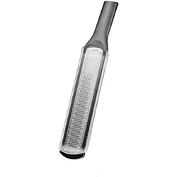 Gefu Feinreibe RAFINO - Schwarz, Edelstahl - Die Gefu Feinreibe RAFINO überzeugt durch ihre extrem scharfen LASER CUT Klingen und die praktische Schutzkappe als Auffangbehälter. Ideal für effizientes Arbeiten in der Küche. Spülmaschinengeeignet und mit Antirutschfuß.