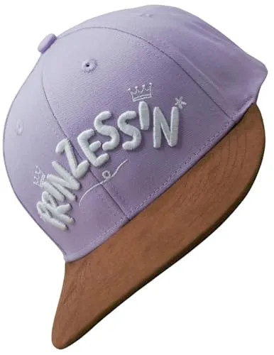 Bexxwell Snapback Cap Prinzessin für Kinder - Snapback Caps für Kinder (2 bis 7 Jahre) mit hochwertiger 3D-Stickerei, optimaler Passform und vielseitigen Designs, ideal für sonnige Tage und jeden Anlass.