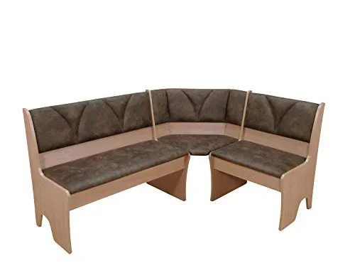 Eckbank Silvia 124x165 cm in braun von möbel direkt online