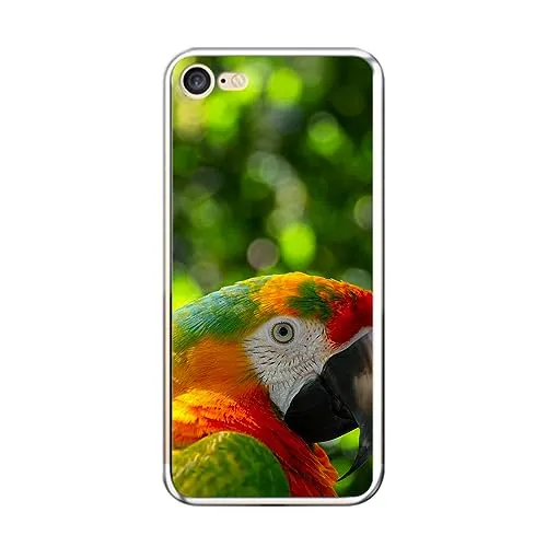 König Design Handyhülle Kompatibel mit Apple iPhone 7 / iPhone 8 / iPhone SE 2020 / iPhone SE 2022 Hülle TPU Eckenschutz Stoßfest Dünn Kratzfest Schutzhülle - Papagei