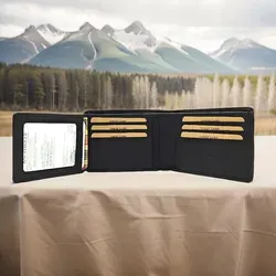 Hill Burry Geldbörse Herren aus echtem Leder mit RFID Schutz - Hochwertige Geldbörse aus feinstem Vollrindleder mit RFID Schutz, flach und handlich, ideal für stilbewusste Herren. Perfekt für sichere Aufbewahrung von Karten und Bargeld.