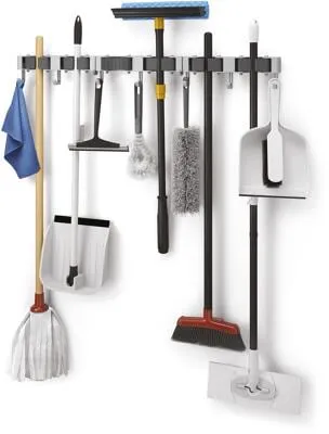 metaltex Klemmleiste Hang-Up 6 9 Haken 3er Set in grau von Metaltex