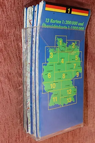 ADAC KartenSet Deutschland Blatt 1-20 in Kartentasche: 1:200.000