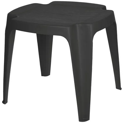 Progarden Sitzhocker Gartenhocker Kunststoff 43x38x38 cm Anthrazit Arbeitshocker Bank (1 St), Gartenhocker, Wetterfest, Kunststoff, Kniehocker, Stapelhocker