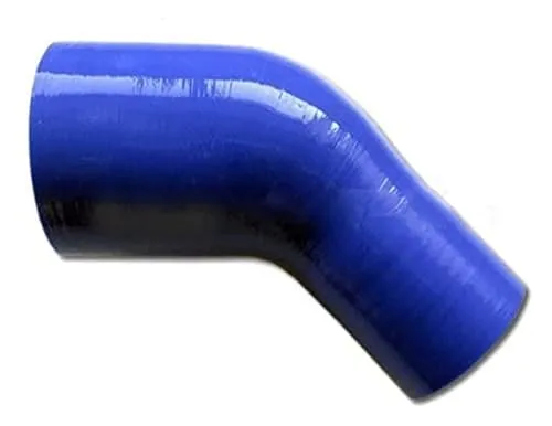 45° Reduzierbogen 90mm auf 80mm BLAU Schlauch LLK