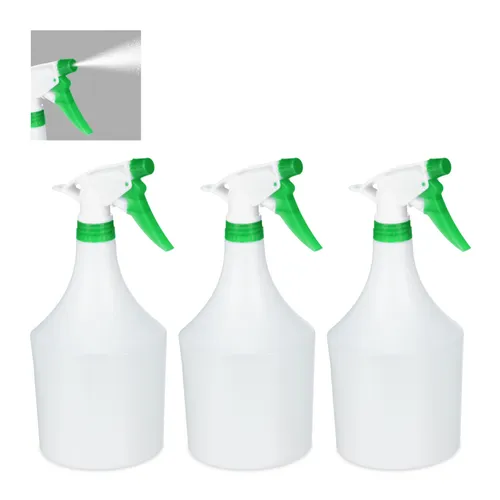 Sprühflasche Blumensprüher Wassersprühflasche weiß-grün Zerstäuber Pflanzen 12 x
