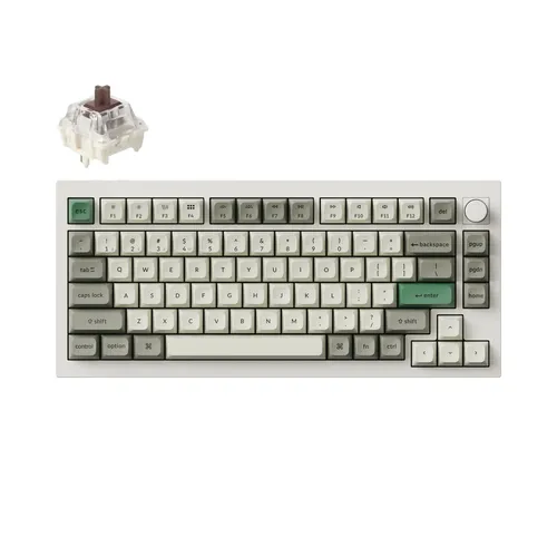 Keychron Q1 Max Mechanische Tastatur, QWERTY US, Gateron Jupiter Brown Q1M-P3