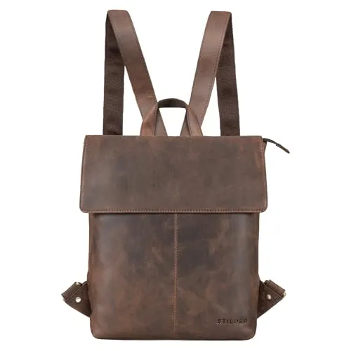Produktbild STILORD 'Charlie' Vintage Lederrucksack Braun