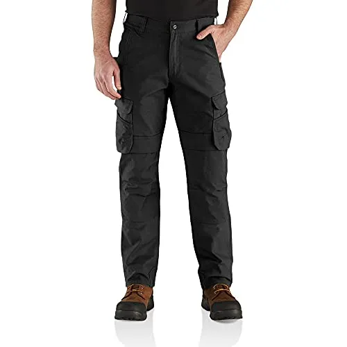 Carhartt Steel Rugged Cargo Work Pant 105072 - Schwarz W30/L32 - Herren-Stoffhose mit Relaxed Fit und Cordura®-Verstärkungen für maximale Strapazierfähigkeit und Bewegungsfreiheit – ideal für anspruchsvolle Arbeiten.
