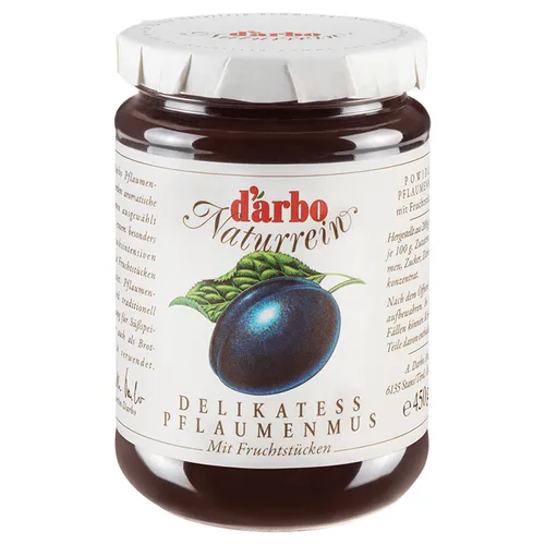 Darbo Pflaumenmus - Konfitüre & Fruchtaufstrich aus Österreich, fruchtig und süß, ideal für Brot oder Desserts.