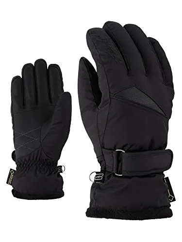 Ziener Damen KOFEL GTX Lady Glove - Wasserdichte Skihandschuhe - Skihandschuhe für Damen mit GORE-TEX Membrane, dauerhaft wasserdicht und atmungsaktiv, ergonomischer Schnitt für hohen Tragekomfort und optimale Kraftübertragung.