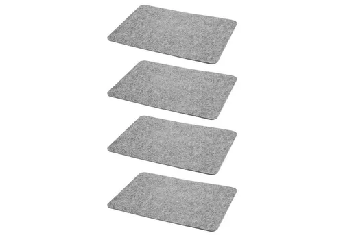 HAC24 Platzset Filz Platzmatte Tischsets Untersetzer Tischmatten Filzuntersetzer, (Set, 4-St), 44 x 30 cm, Rechteckig