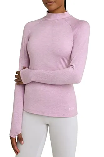 TCA Damen SuperThermal Laufoberteil - Rosa - Funktionsshirt für optimale Wärme und Feuchtigkeitsregulierung, ideal für sportliche Aktivitäten bei kaltem Wetter.